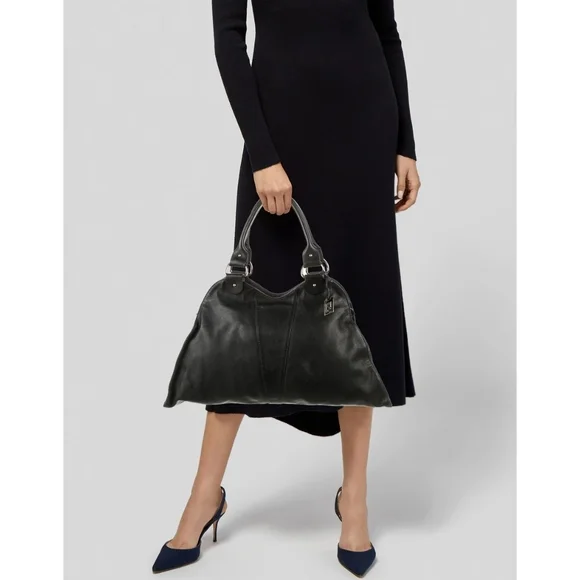 Fendi Vintage Black Leather Shoulder Bag - Picture 3 of 9